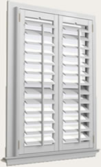 4 1/2 inch louvres open view dramatic shutters