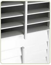 divider rails open ventilation shutters