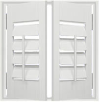 double panel shutters block out light narrow traditional