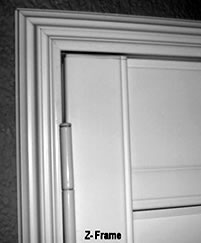 z frame shutters inside mount