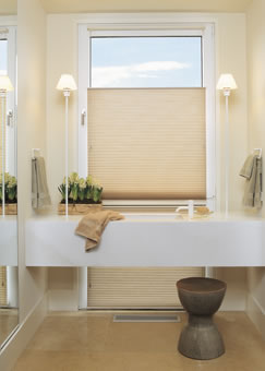 duette standard cordlock bathroom window treatments