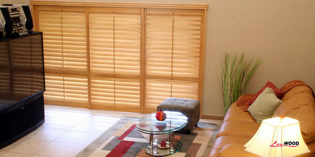 half window shutters living room texas