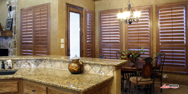 kitchen corner shutters bass wood