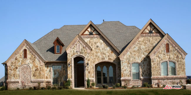 lexwood shutters outside stone wall homes