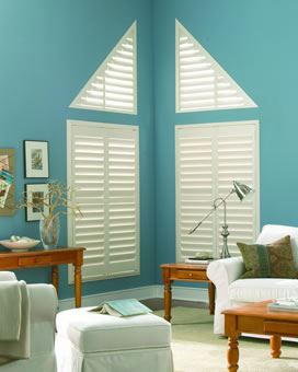 custom shutters corner triangle
