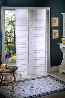 bi pass track system shutter doors