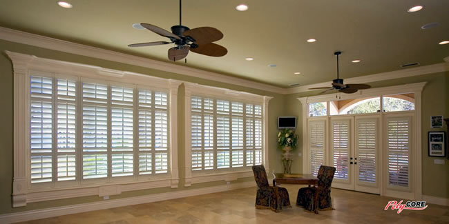 entertainment banquet hall window shutters