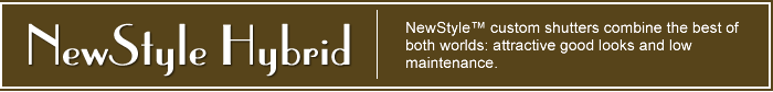 newstyle hybrid metal aluminum shutters